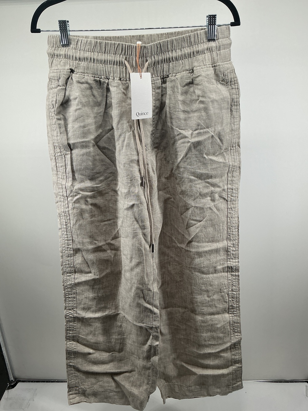 100% European Linen Wide Leg Pants - 30"